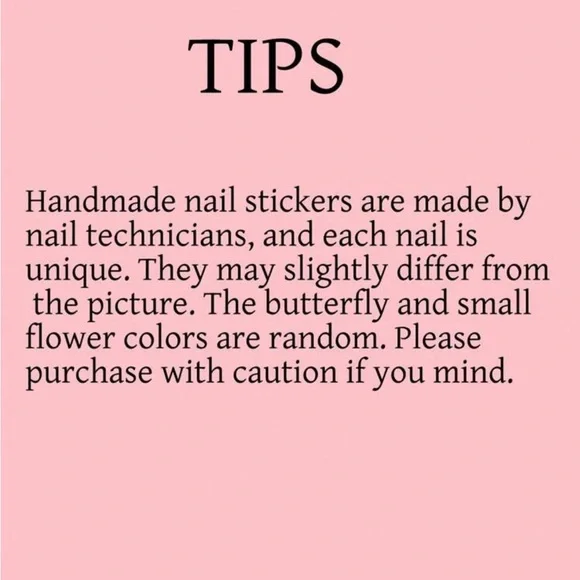 Pink and White Floral Pressed On Nail Set - Picture 7 of 7